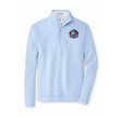 Hall of Fame Men's Peter Millar Blue Perth Sugar Stripe Performance 1/4 Zip