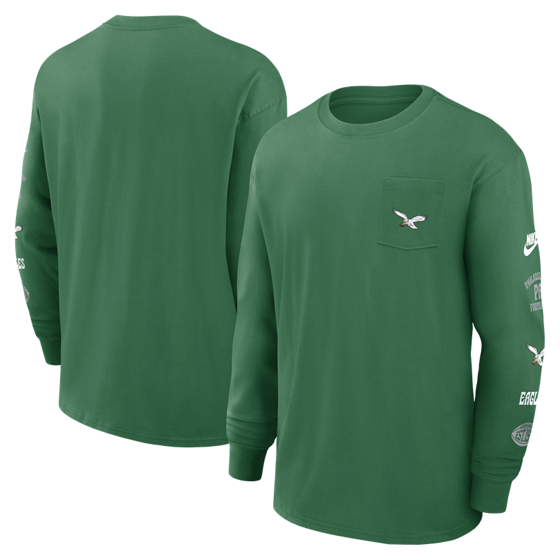 Eagles Men's Nike Heavy Max Pocket Long Sleeve T-Shirt