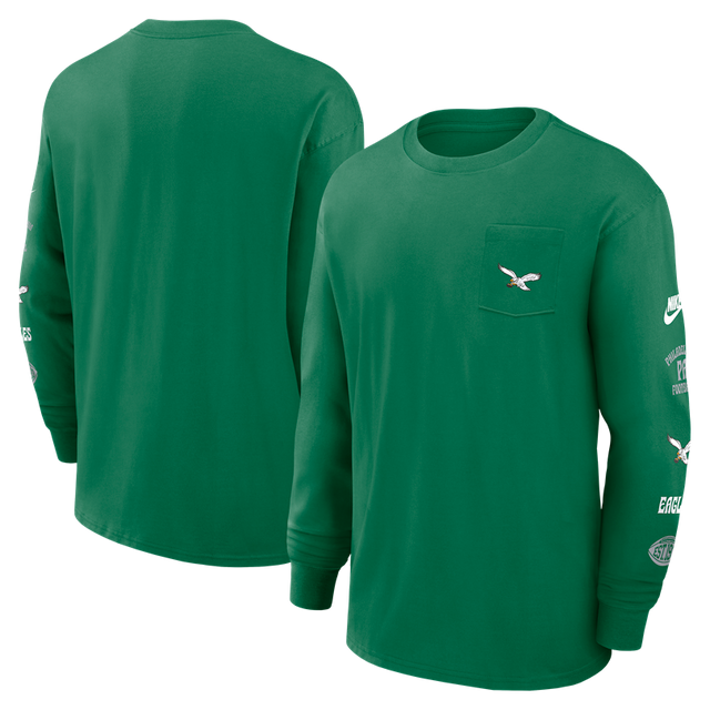 Eagles Men's Nike Heavy Max Pocket Long Sleeve T-Shirt