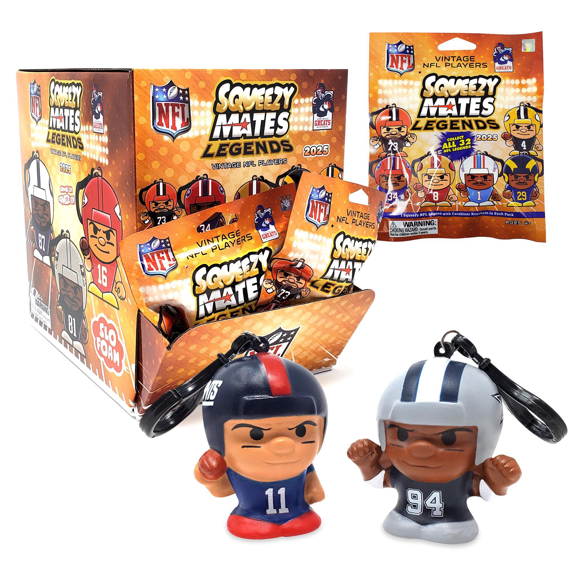 NFL Legends Squeezymate Blind Pack 2024 – Pro Football Hall of Fame