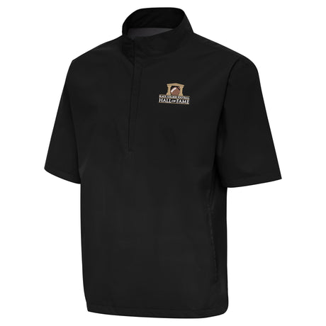 Black College Football Hall of Fame 2026 Antigua Men's Brisk Short Sleeve 1/4 Zip Pullover- Black