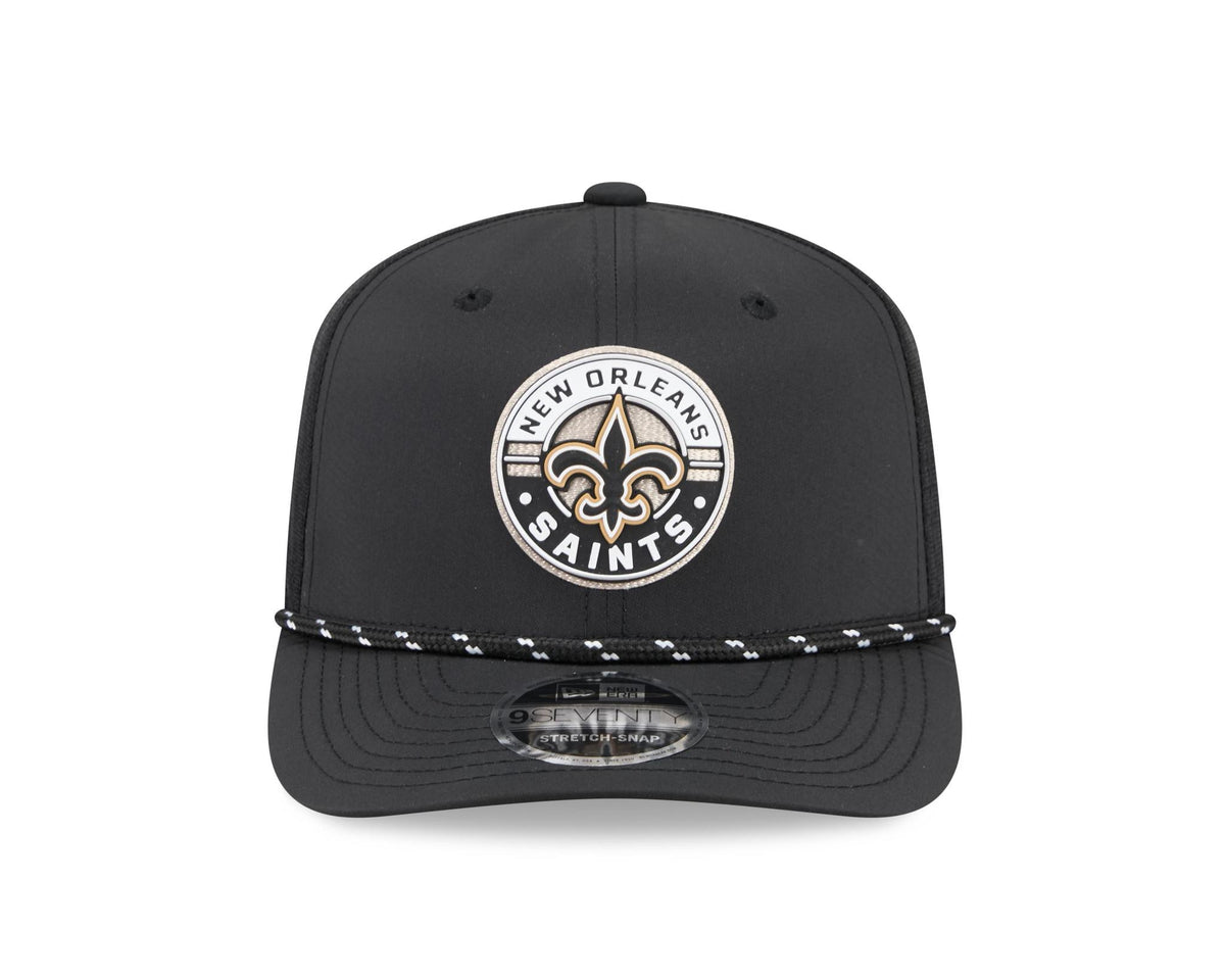 Saints 2026 New Era Men's 9SEVENTY Stretch Snap Two-Tone Hat Pro Football Hall of Fame