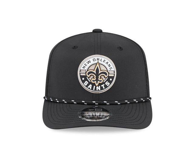 Saints 2026 New Era Men's 9SEVENTY Stretch Snap Two-Tone Hat Pro Football Hall of Fame