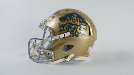 Class of 2026 Autographed Hall of Fame Gold Speed Replica Helmet