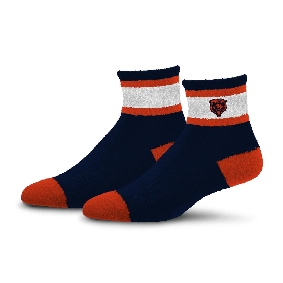 Bears 2026 Team Cuff Stripe Cozy Sleep Socks Pro Football Hall of Fame