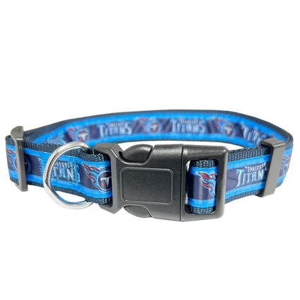 Titans Pets First Satin Dog Collar Pro Football Hall of Fame