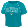 Dolphins 2026 Fanatics Women's Cropped Short Sleeve Fashion Top