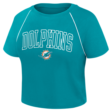 Dolphins 2026 Fanatics Women's Cropped Short Sleeve Fashion Top