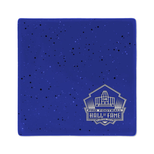 Hall of Fame 4" Royal Ceramic Speckled Coaster