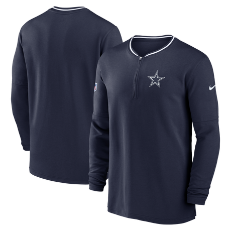 Cowboys Men's Nike Half Zip Coaches Jacket