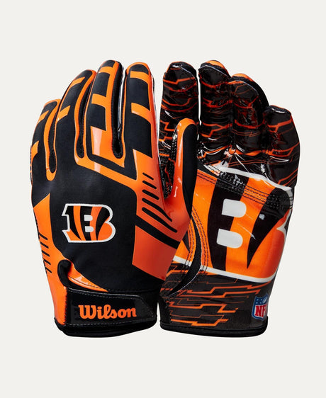Bengals 2025 Wilson Adult NFL Stretch Fit Receivers Gloves