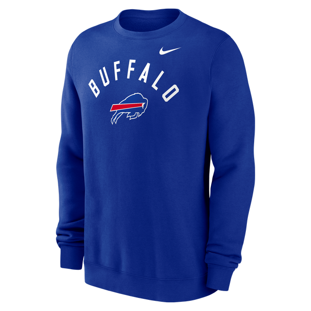 Bills 2026 Nike Men's Club Fleece Pullover Crewneck Pro Football Hall of Fame