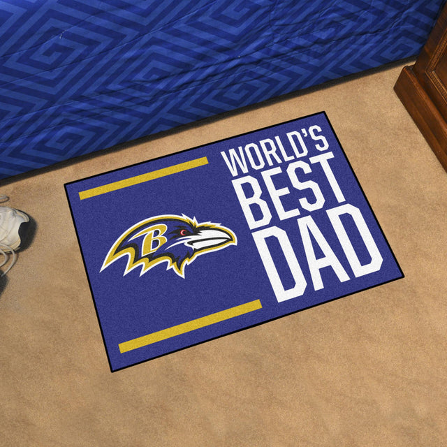 Ravens World's Best Dad Starter Mat