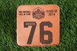 Lou Groza Leather Player Coaster