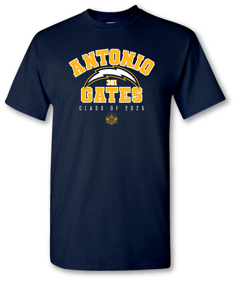 Chargers Antonio Gates Class of 2025 Enshrinee T-Shirt
