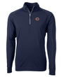 Bears Cutter and Buck Men's Navy Adapt Eco Knit Quarter Zip Pullover