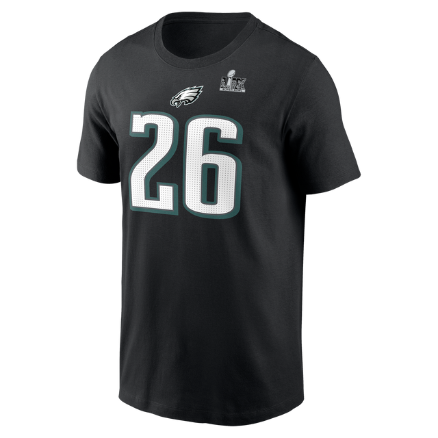 Eagles Saquon Barkley Super Bowl LIX (59) Name and Number T-Shirt