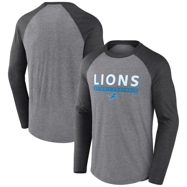 Lions Men's Fanatics Triblend Long Sleeve T-Shirt