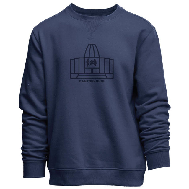 Hall of Fame 2025 Camp David Men's Navy Rotunda Logo Crewneck