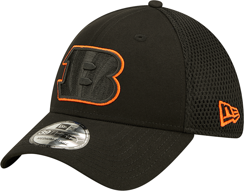 Bengals New Era® 39THIRTY® Neoflex Black Stretch Fit Hat