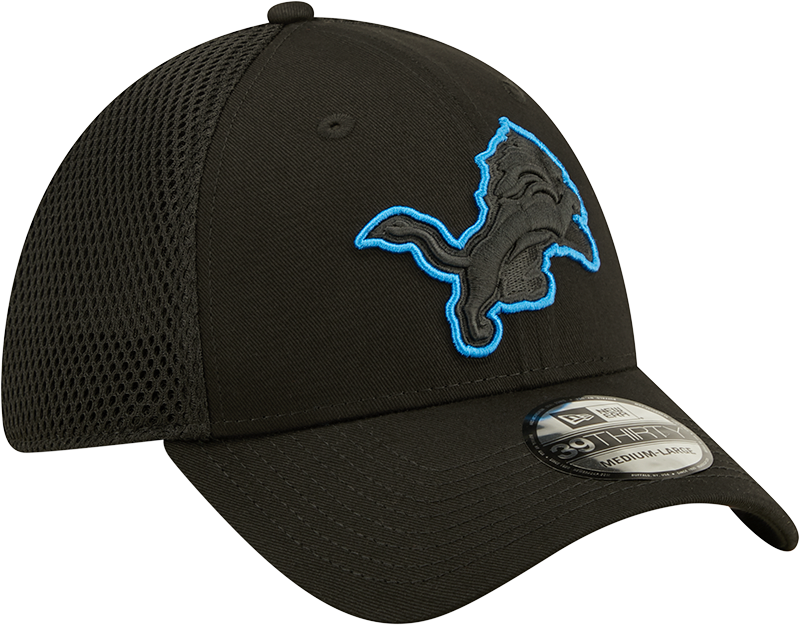 Lions New Era® 39THIRTY® Neoflex Black Stretch Fit Hat