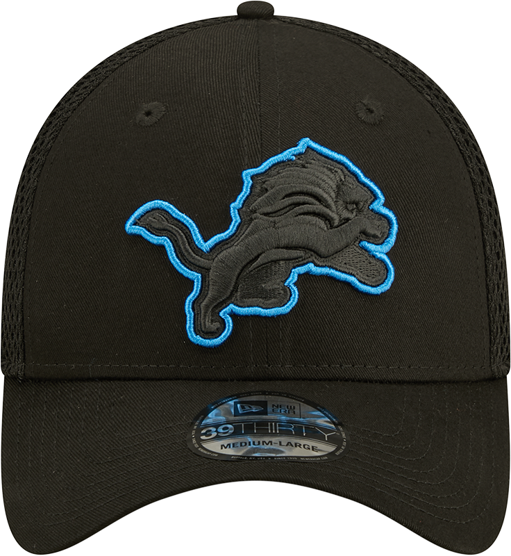 Lions New Era® 39THIRTY® Neoflex Black Stretch Fit Hat