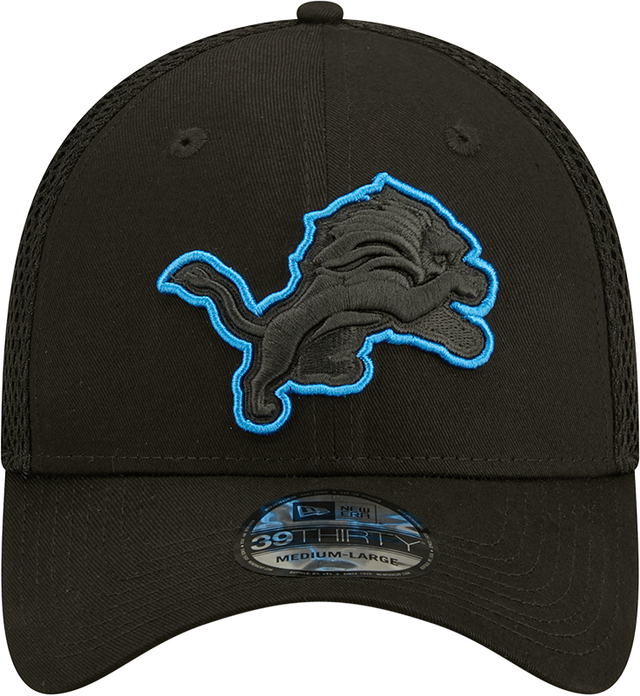 Lions New Era® 39THIRTY® Neoflex Black Stretch Fit Hat