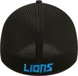 Lions New Era® 39THIRTY® Neoflex Black Stretch Fit Hat