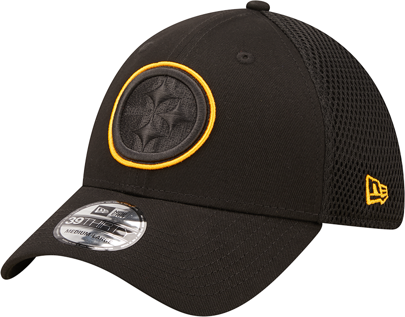 Steelers New Era® 39THIRTY® Neoflex Black Stretch Fit Hat