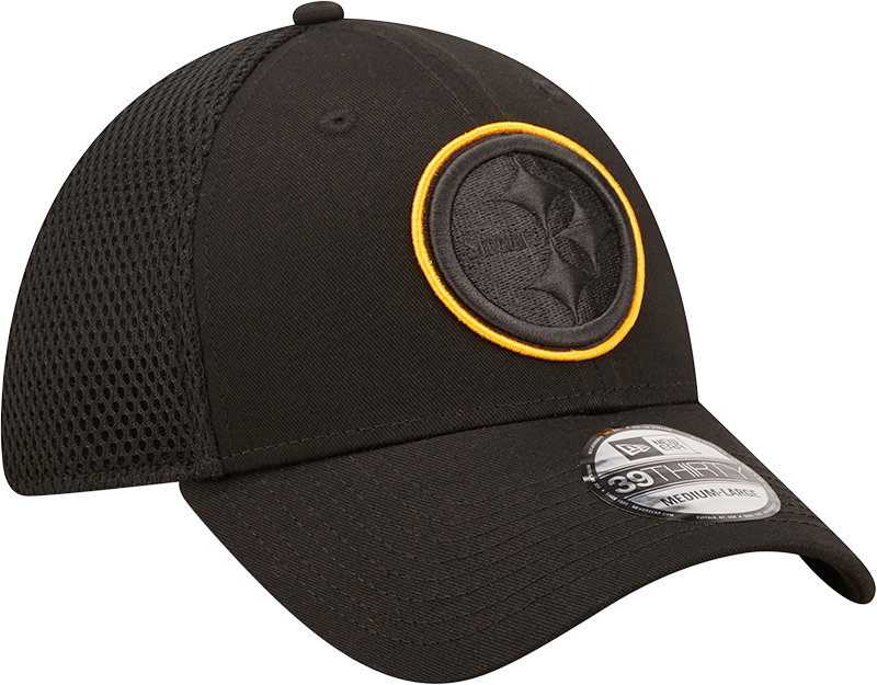 Steelers New Era® 39THIRTY® Neoflex Black Stretch Fit Hat