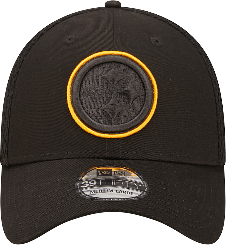 Steelers New Era® 39THIRTY® Neoflex Black Stretch Fit Hat