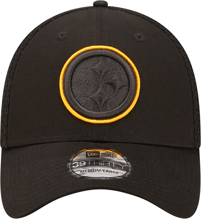 Steelers New Era® 39THIRTY® Neoflex Black Stretch Fit Hat