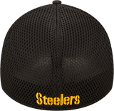 Steelers New Era® 39THIRTY® Neoflex Black Stretch Fit Hat