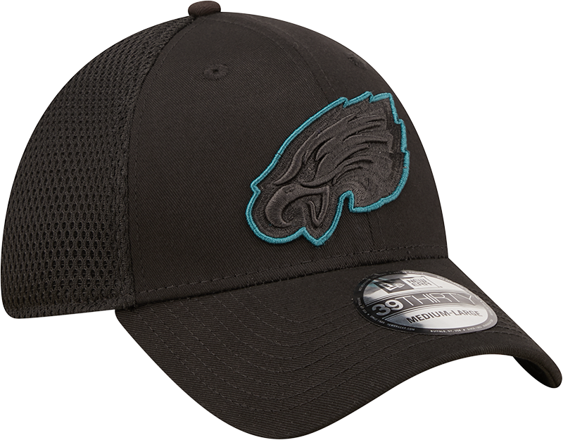 Eagles New Era® 39THIRTY® Neoflex Black Stretch Fit Hat