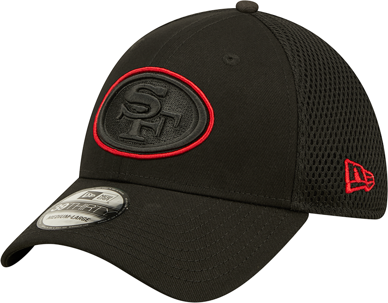 49ers New Era® 39THIRTY® Neoflex Black Stretch Fit Hat