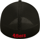 49ers New Era® 39THIRTY® Neoflex Black Stretch Fit Hat