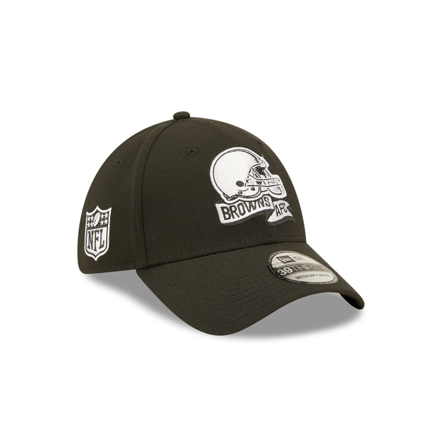 Browns 2022 New Era® NFL Sideline Official Black 39THIRTY Flex Hat