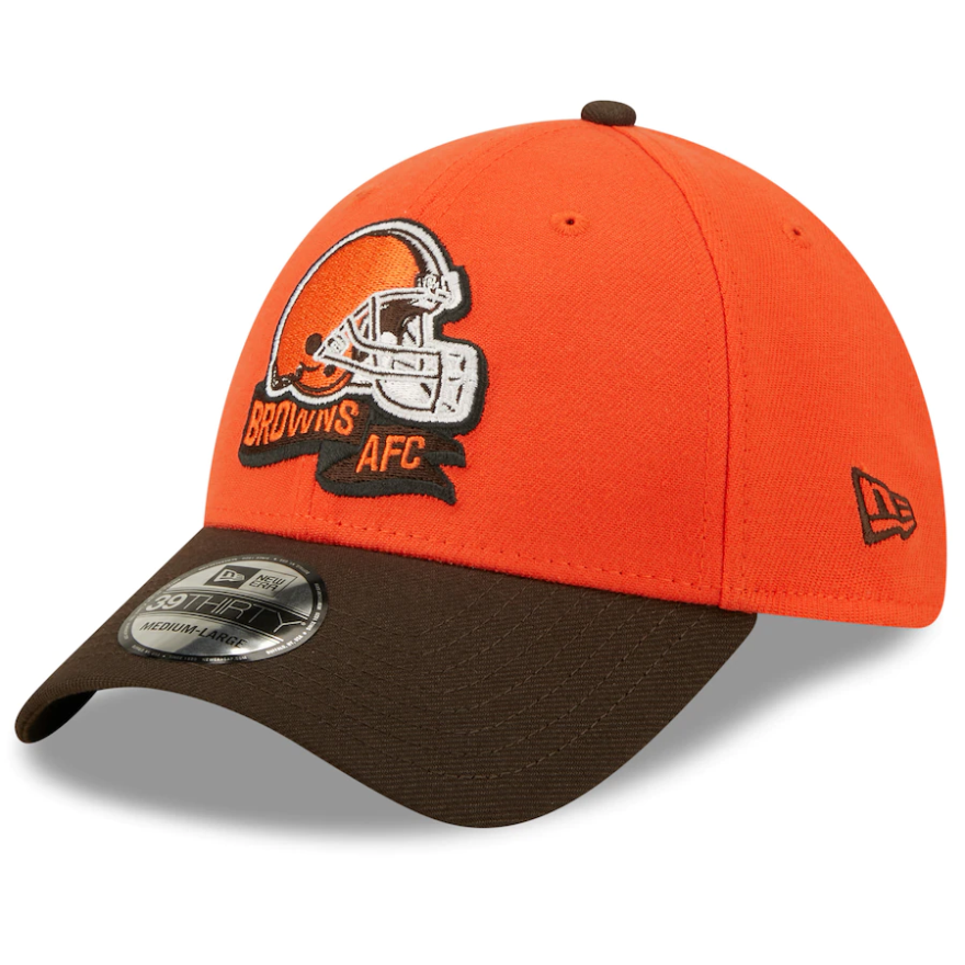 Browns 2022 New Era® NFL Sideline Official 39THIRTY Flex Hat - Orange