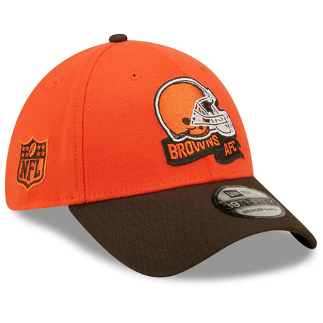 Browns 2022 New Era® NFL Sideline Official 39THIRTY Flex Hat - Orange