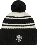 Raiders 2022 New Era® NFL Sideline Sport Knit Hat - Chrome White