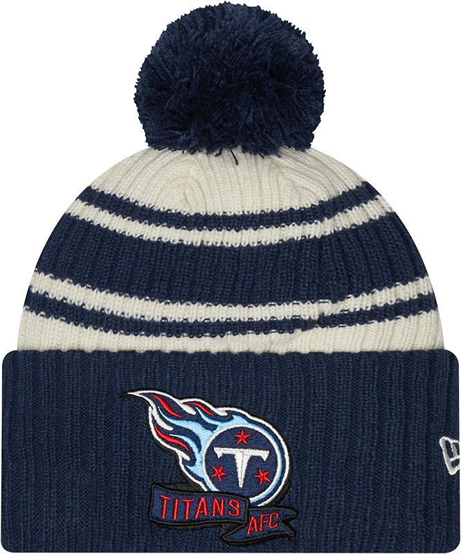 Titans 2022 New Era® NFL Sideline Sport Knit Hat - Chrome White