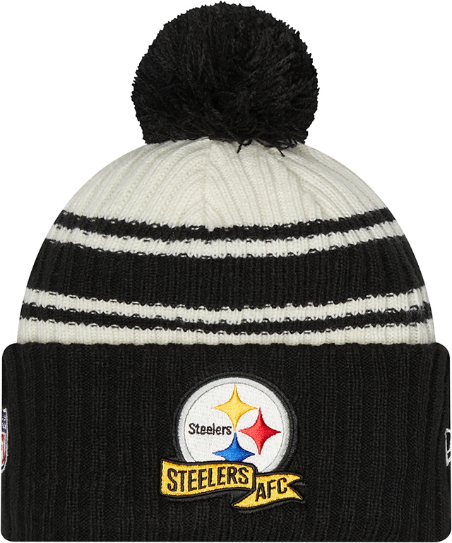 Steelers 2022 New Era® NFL Sideline Sport Knit Hat - Chrome White