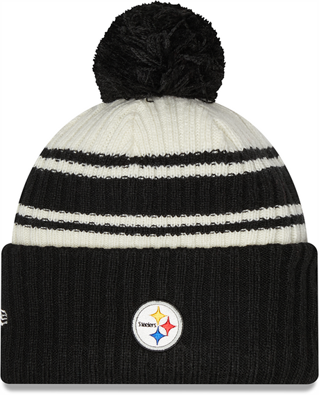 Steelers 2022 New Era® NFL Sideline Sport Knit Hat - Chrome White