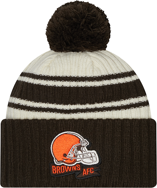 Browns 2022 New Era® NFL Sideline Sport Knit Hat - Chrome White