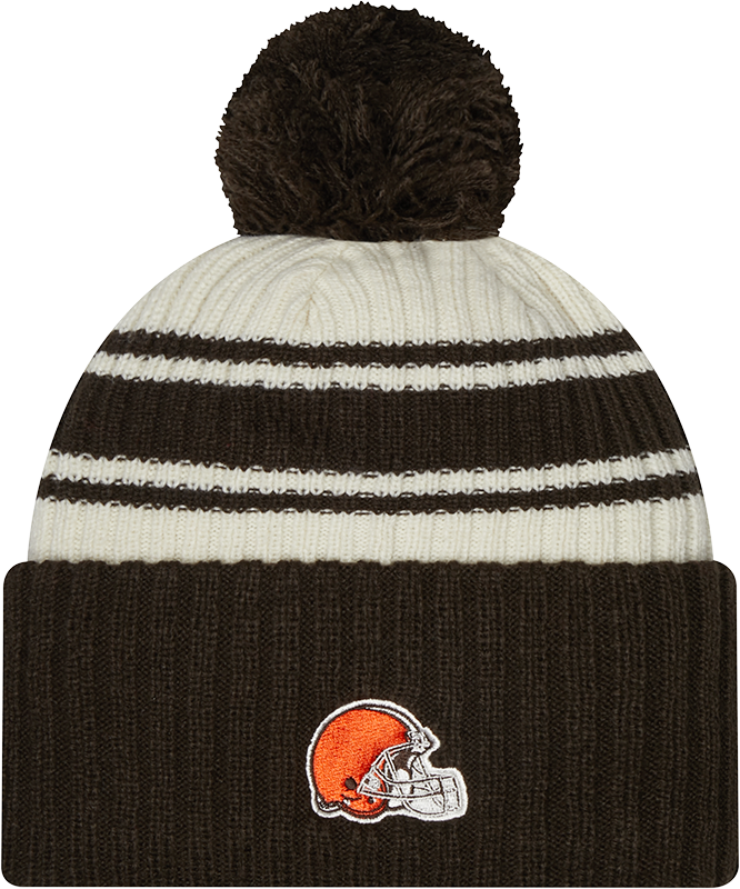 Browns 2022 New Era® NFL Sideline Sport Knit Hat - Chrome White