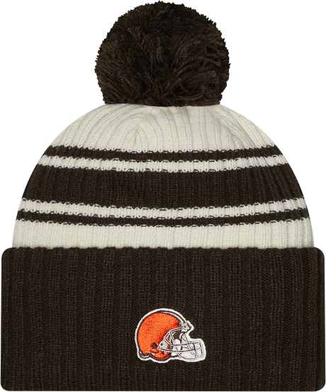 Browns 2022 New Era® NFL Sideline Sport Knit Hat - Chrome White