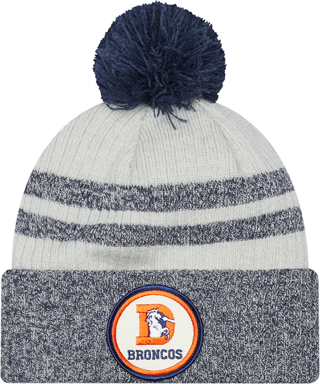 Broncos 2022 New Era® NFL Sideline Historic Cuff Pom Knit Hat