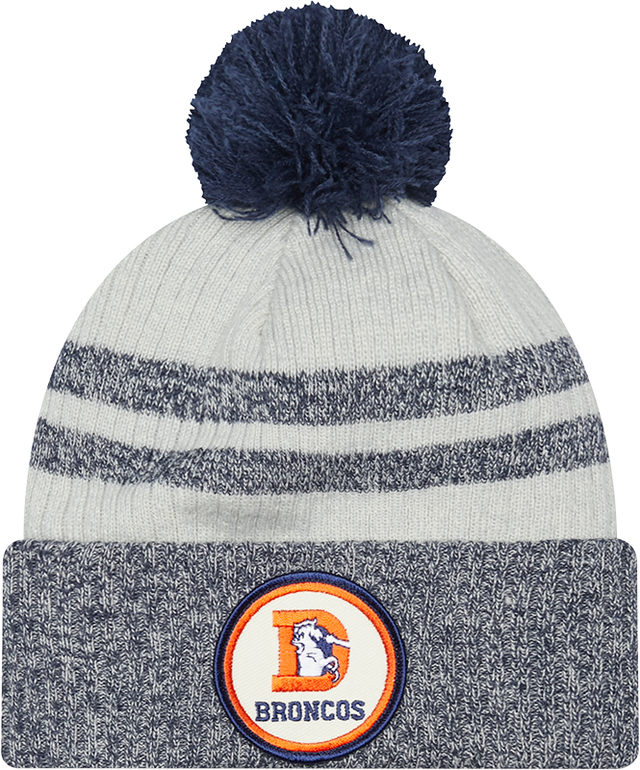 Broncos 2022 New Era® NFL Sideline Historic Cuff Pom Knit Hat