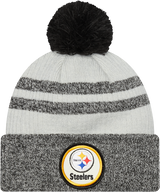 Steelers 2022 New Era® NFL Sideline Historic Cuff Pom Knit Hat