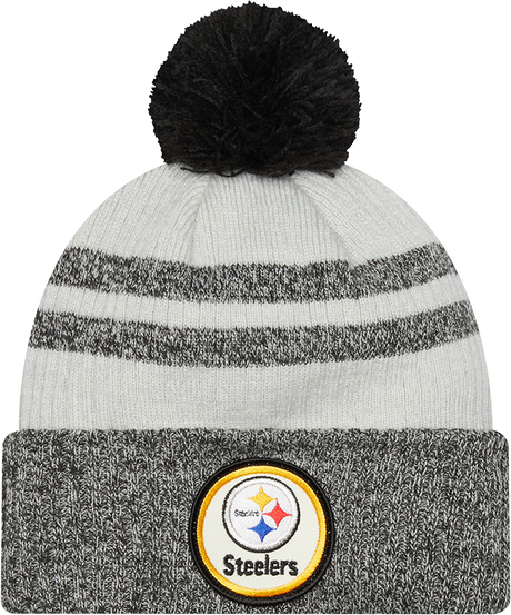 Steelers 2022 New Era® NFL Sideline Historic Cuff Pom Knit Hat